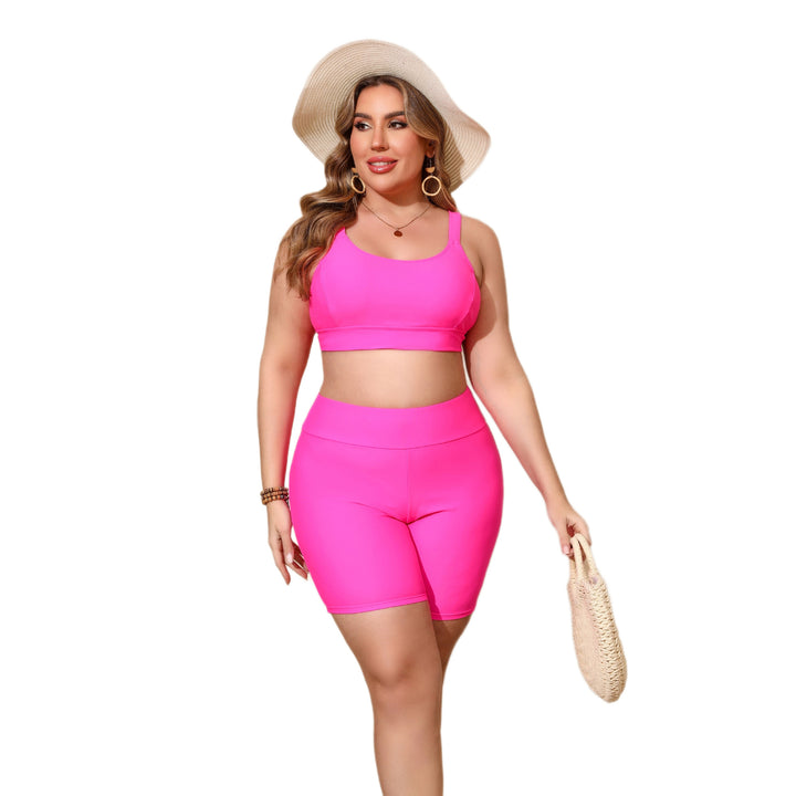 Damen Sportliches Bikinitop und Shorts Drune
