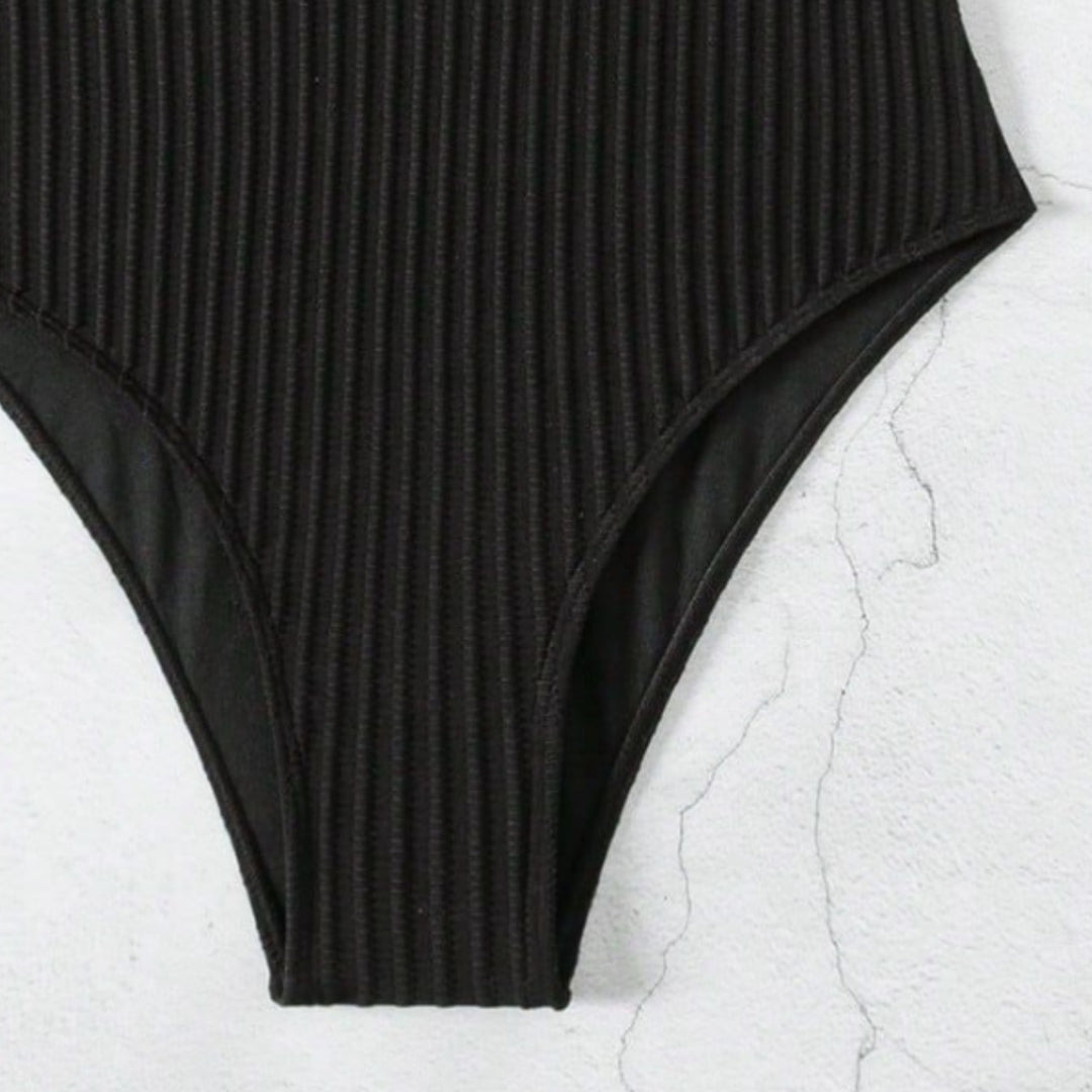 Damen Cut-Out Badeanzug mit elegantem Rippendesign Drune