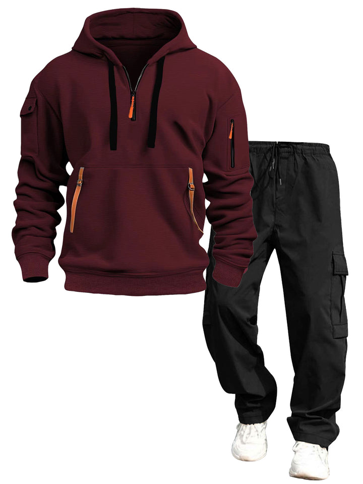 Herren lässiger Kapuzenpullover und Jogginghose Drune