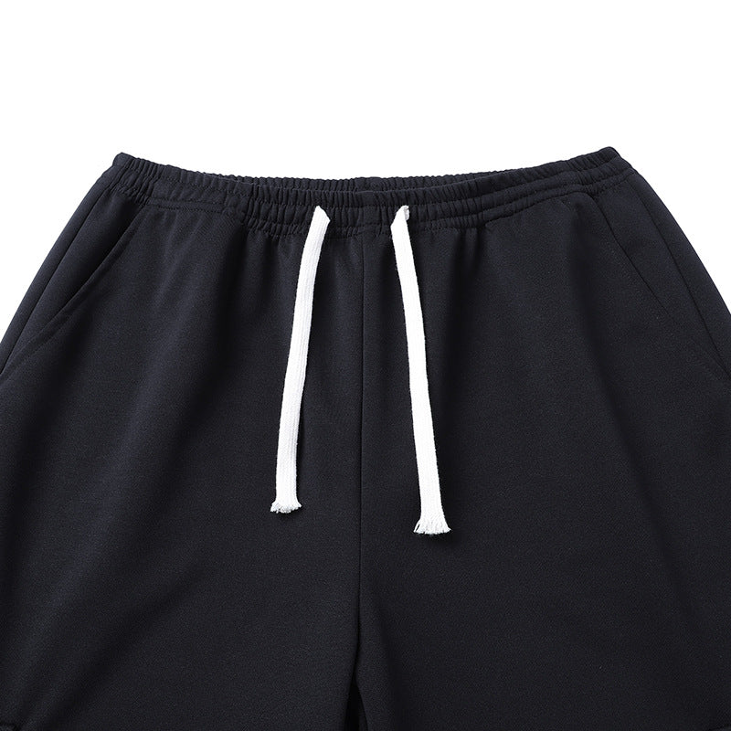 Herren lockere Cargo-Jogginghose mit elastischem Bund, Kordelzug und aufgesetzten Klappentaschen Drune