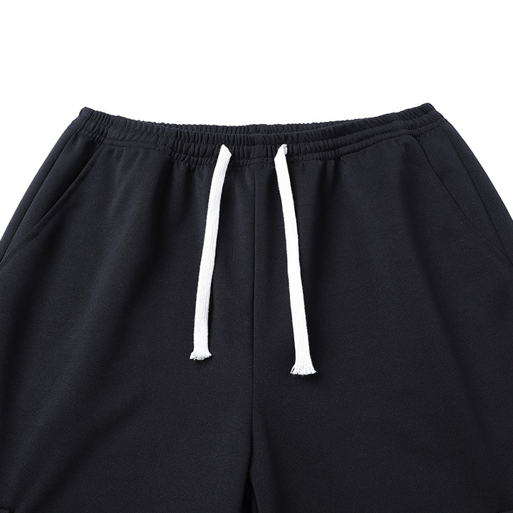Herren lockere Cargo-Jogginghose mit elastischem Bund, Kordelzug und aufgesetzten Klappentaschen Drune