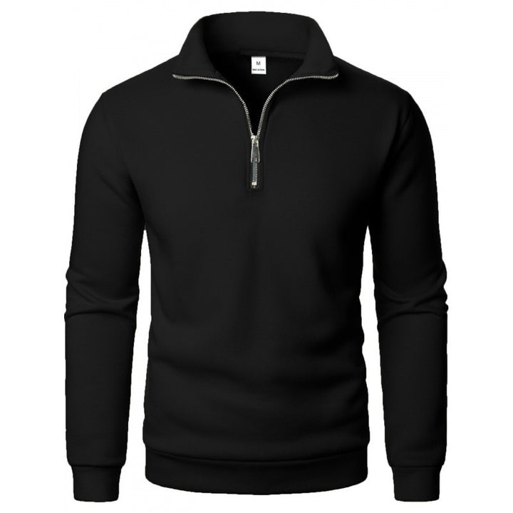 Herren Sportlicher Sweatpullover mit Stehkragen Drune