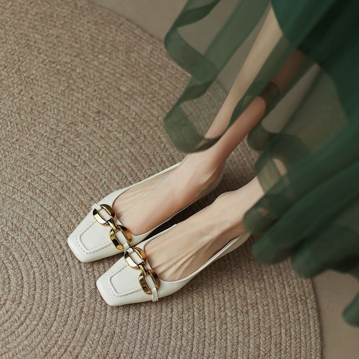 Damen Ballerinas mit elegantem Kettenakzent Drune