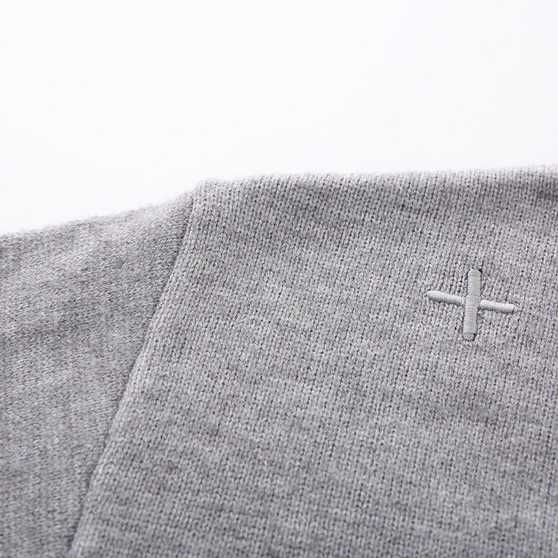 Damen Bequemer Strickpullover mit Knopfleiste Drune