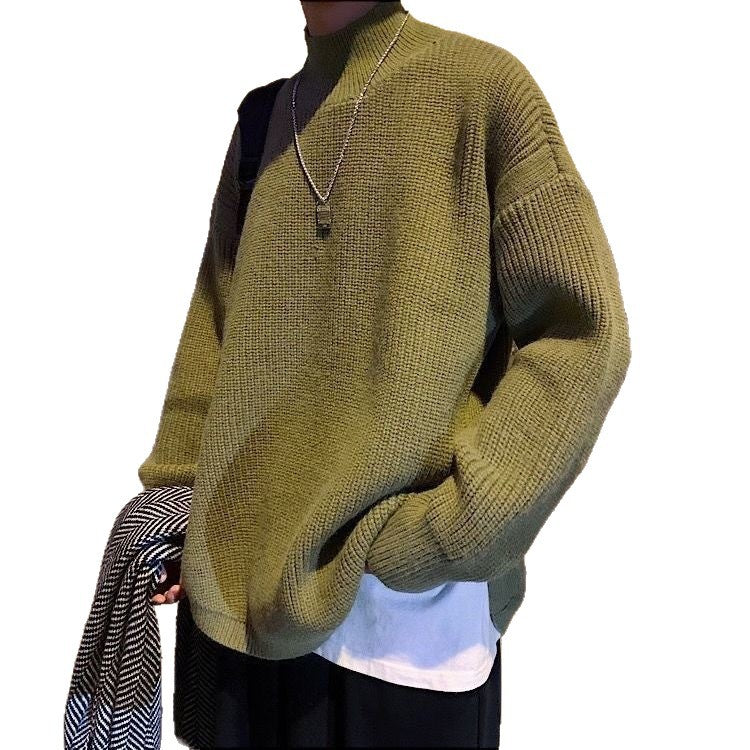 Damen Kuscheliger Grobstrickpullover mit Stehkragen Drune