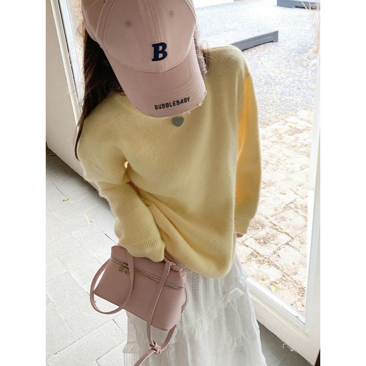 Damen Bequemer Strickpullover mit Oversized-Schnitt Drune