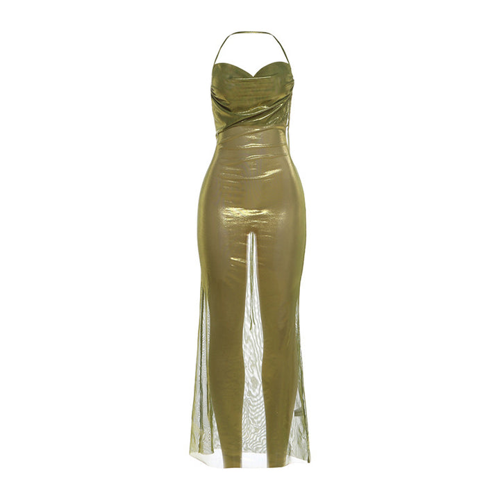 Damen Glamouröses Abendkleid mit funkelnden Details Drune