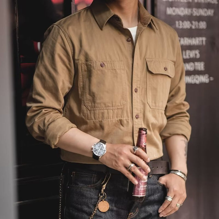 Herren Utility-Hemd mit Brusttaschen Drune