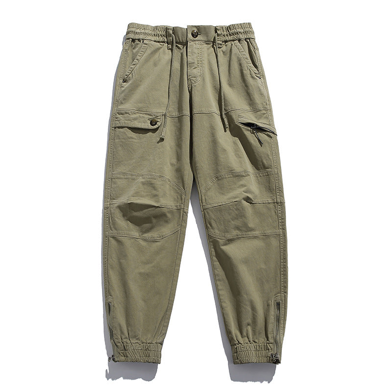 Herren Cargo-Joggerhose im Utility‑Stil mit ergonomischen Kniepaneelen und Reißverschluss‑Knöchel Drune