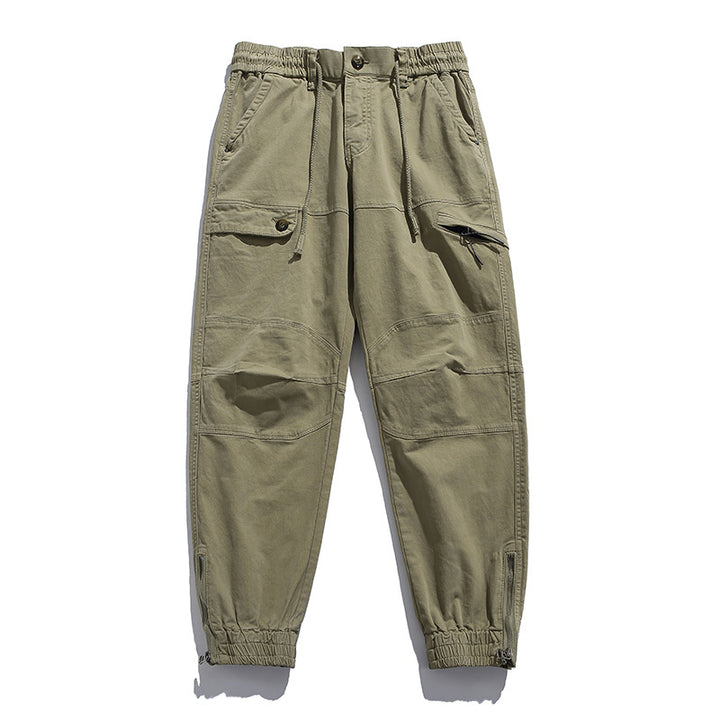 Herren Cargo-Joggerhose im Utility‑Stil mit ergonomischen Kniepaneelen und Reißverschluss‑Knöchel Drune