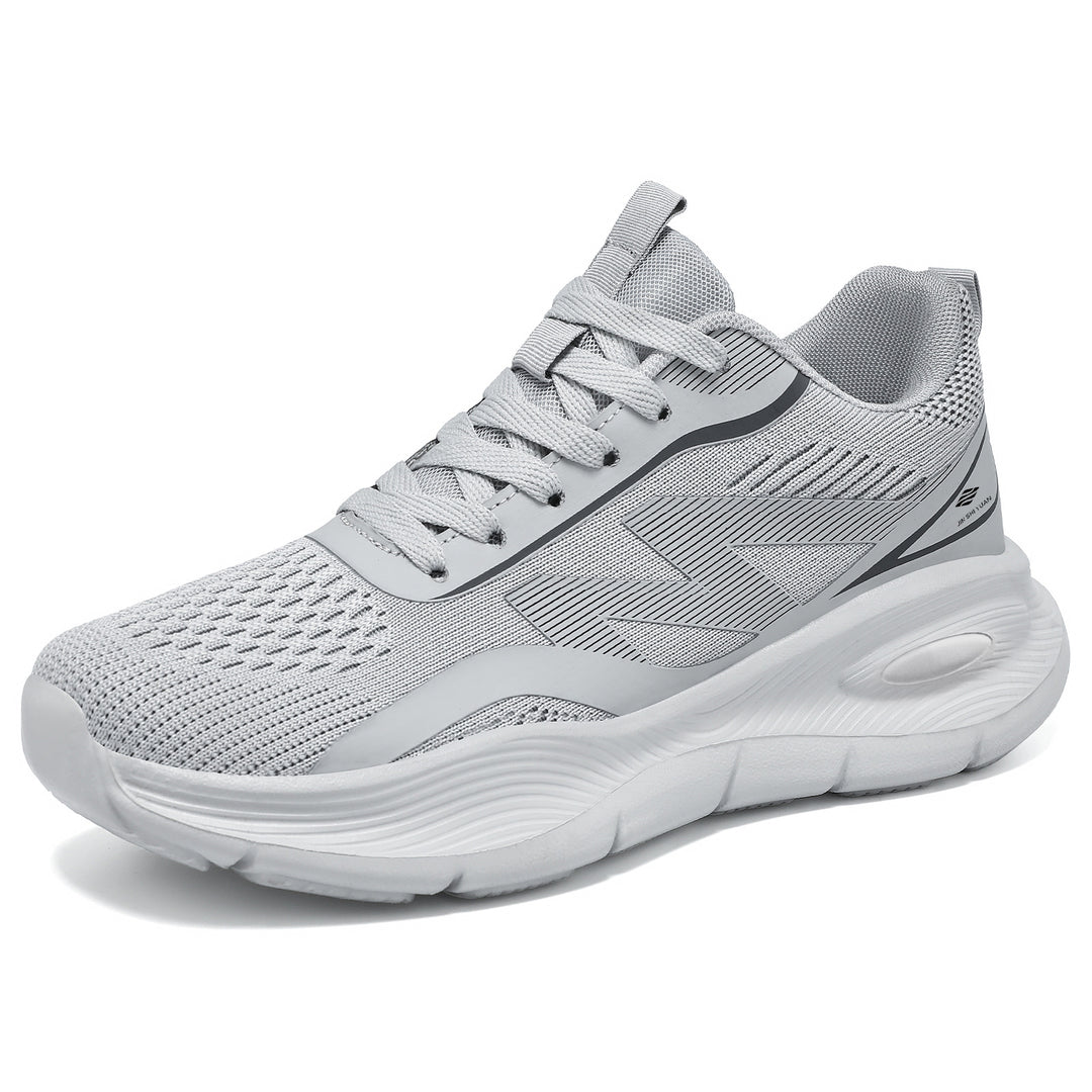 Damen nan Performance-Slip-On Running-Sneaker mit nahtlosem Mesh-Obermaterial, stoßdämpfender Waben-Plateausohle und verstärkter Fersenstütze Drune