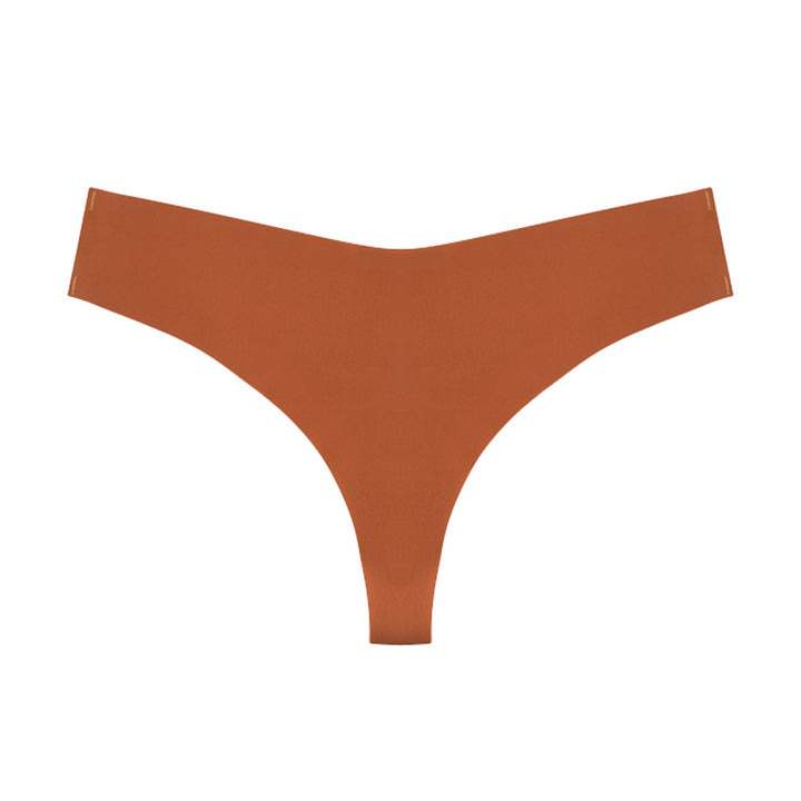 Damen Hochgeschnittener Tanga aus elastischer Mikrofaser mit nahtloser Verarbeitung Drune