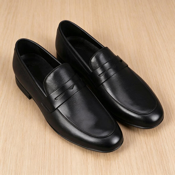 Herren Elegante Lederschlüpfschuhe Drune