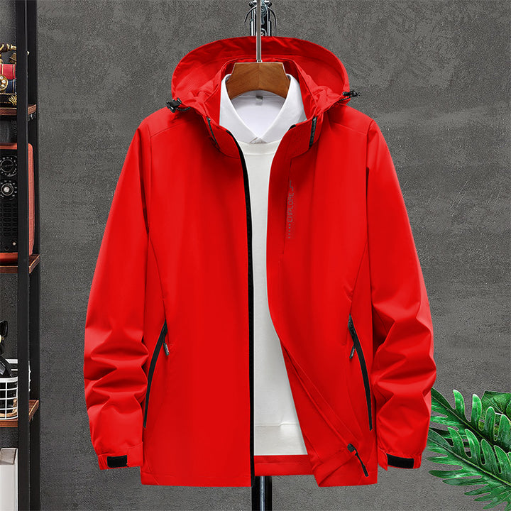 Herren Funktionsjacke mit verstellbarer Kapuze Drune