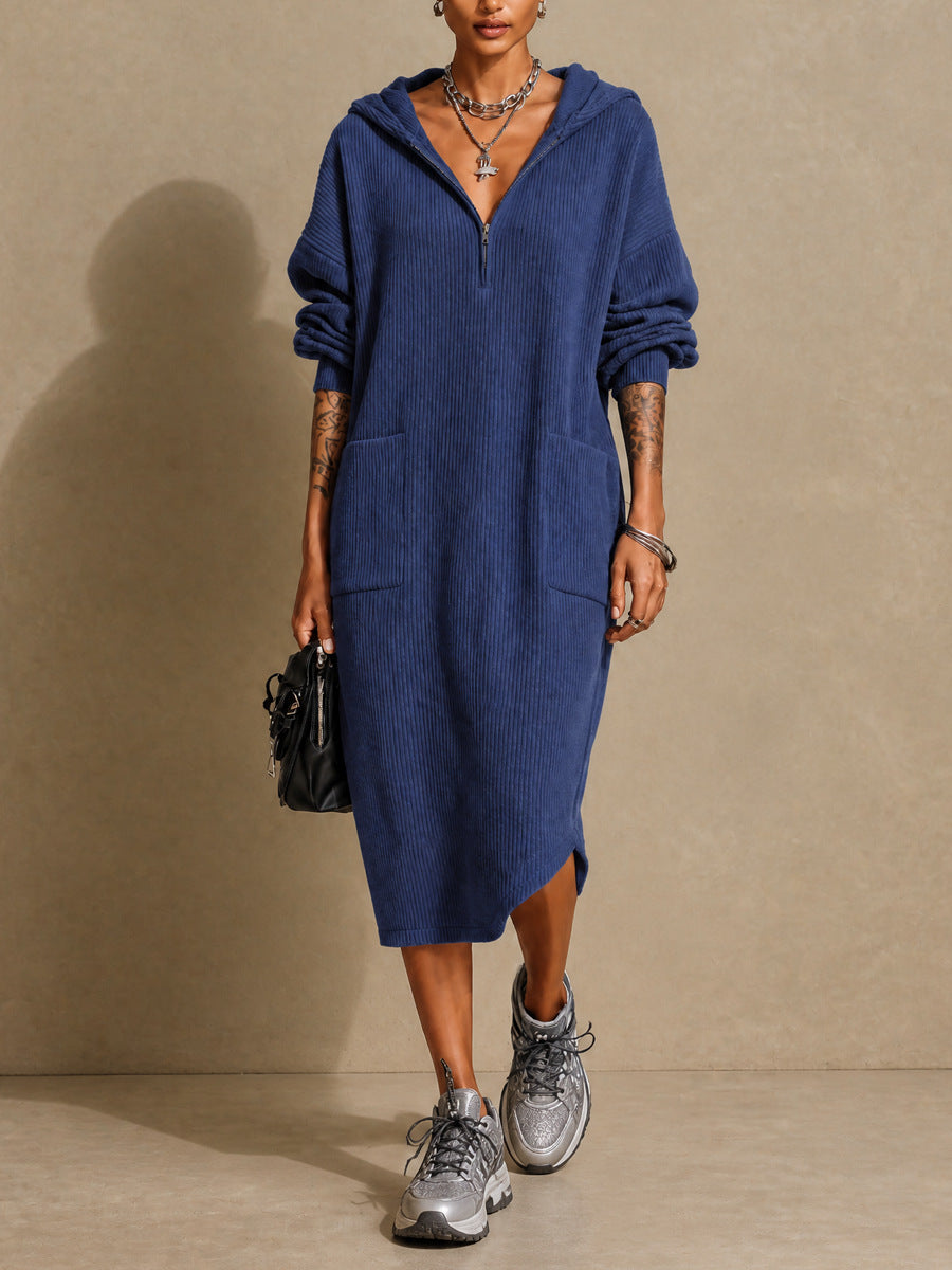 Drune | Aus Fleece mit Waffelmuster mit Kapuze