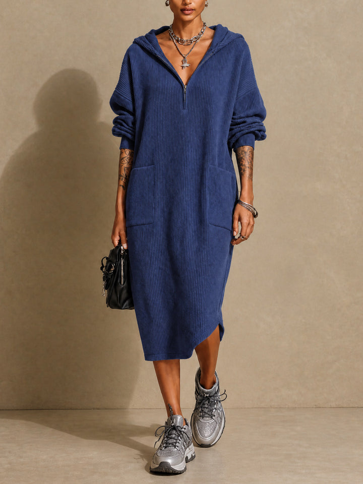 Drune | Aus Fleece mit Waffelmuster mit Kapuze