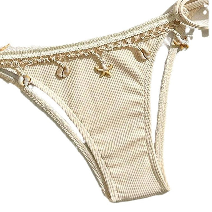 Damen Triangel-Bikini-Set mit verspielten Rüschendetails und anatomischer Passform Drune