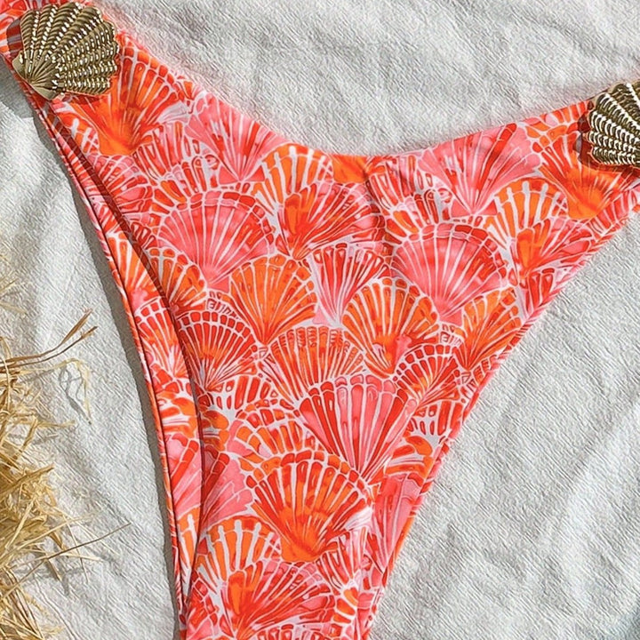 Damen Triangel-Bikini mit modischem Muschel-Design Drune