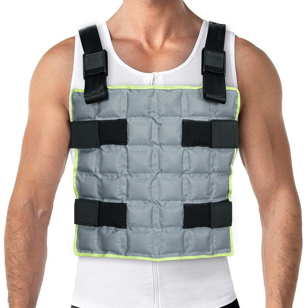 Unisex nan verstellbare Trainingsgewichtsweste mit modularen Gewichtstaschen, Klettfixierung und gepolsterten Schultergurten Drune