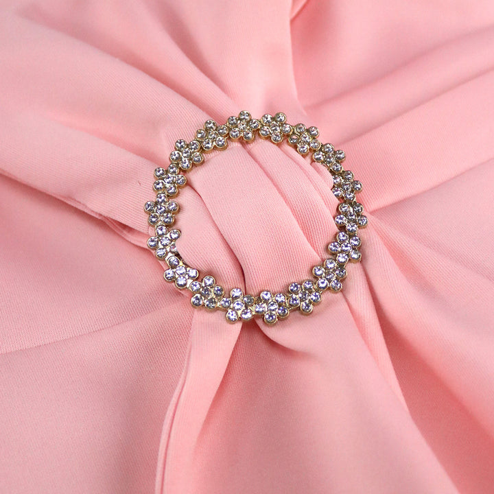 Damen Figurbetontes Kleid mit Rüschendetails und Taillengürtel Drune