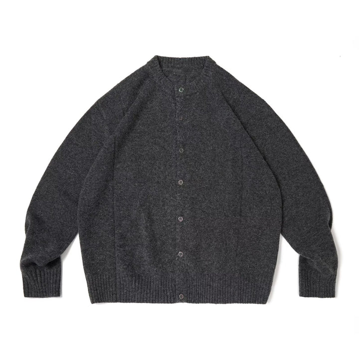 Damen Modischer Strick-Cardigan mit Rundknopfleiste Drune
