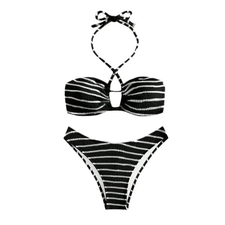 Damen Bandeau-Bikini mit verspieltem Schnitt und trendigen Bindebändern Drune