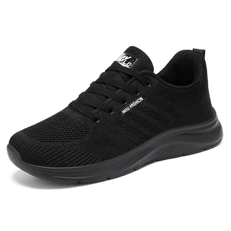Damen nan gestrickter Schnür-Sneaker mit 3D-Strickobermaterial, verstärkter Zehenkappe und reaktiver EVA-Dämpfung Drune