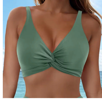 Damen Sportliches Bikinioberteil mit Twist-Design Drune