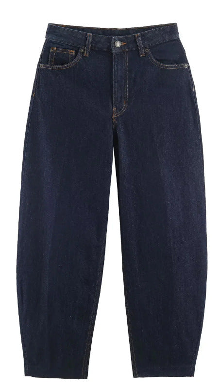 Damen Hochtaillierte Baggy-Jeans mit weitem Bein und klassischer Taschenlösung Drune