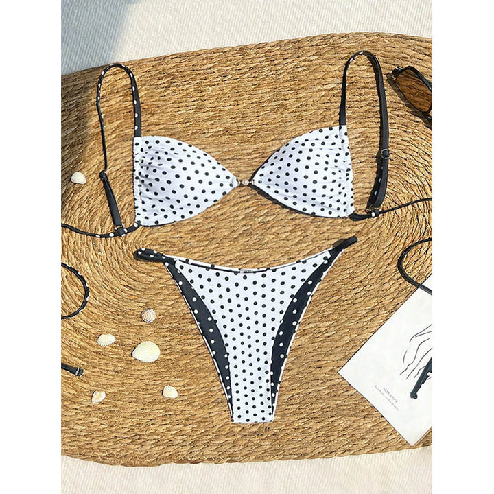 Damen Triangel-Bikini mit eleganten Akzenten und niedrigem Schnitt Drune