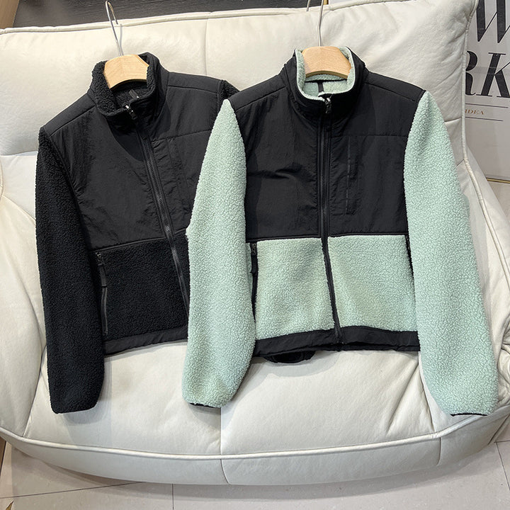Damen Fleecejacke mit hohem Kragen Drune