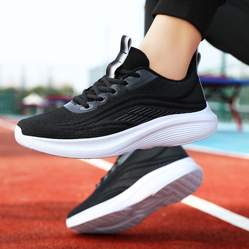 Damen Strick-Sportsneaker mit ergonomischer Formgedächtnis-Schaum-Einlegesohle und profilierter Leichtsohle Drune