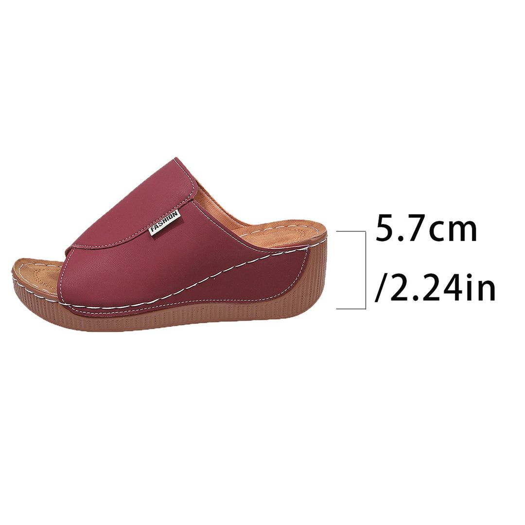 Damen  Slip-On Keil-Mules mit ergonomischem Memory-Fußbett und leicht profilierter Laufsohle Drune