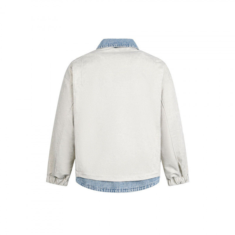 Herren Lagenjacke mit Velourslederoptik und integriertem Jeansfutter Drune