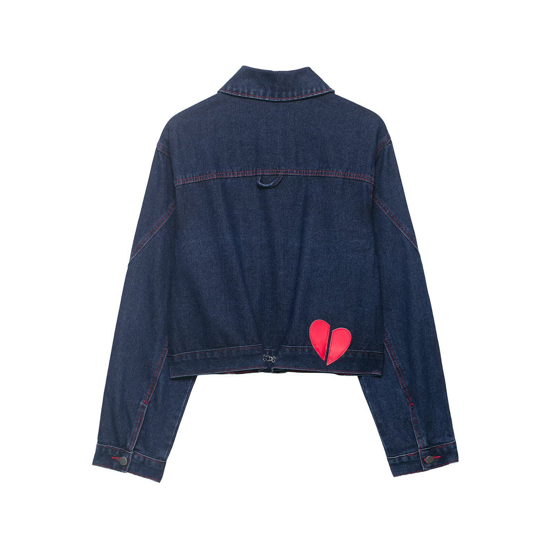 Damen Weite High‑Waist-Jeans mit mittlerer Leibhöhe, geradem Bein und kontrastfarbigen Ziernähten Drune