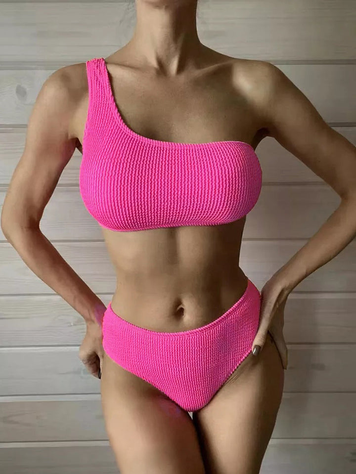 Damen asymmetrisches Bikini-Set Drune