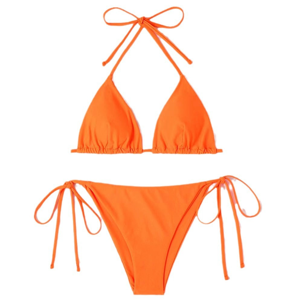 Damen Triangel-Bikini mit verstellbaren Bindebändern und raffinierten Details Drune