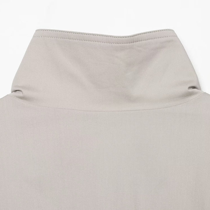 Damen Leichte Cropped Übergangsjacke mit Stehkragen und verdecktem Reißverschluss Drune