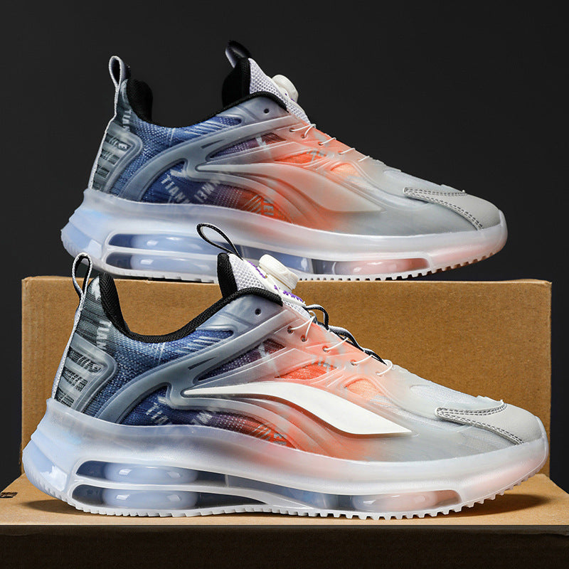 Unisex Transparente TPU-Sneaker mit sichtbarer Luftkammer und gradientem Mesh-Obermaterial Drune