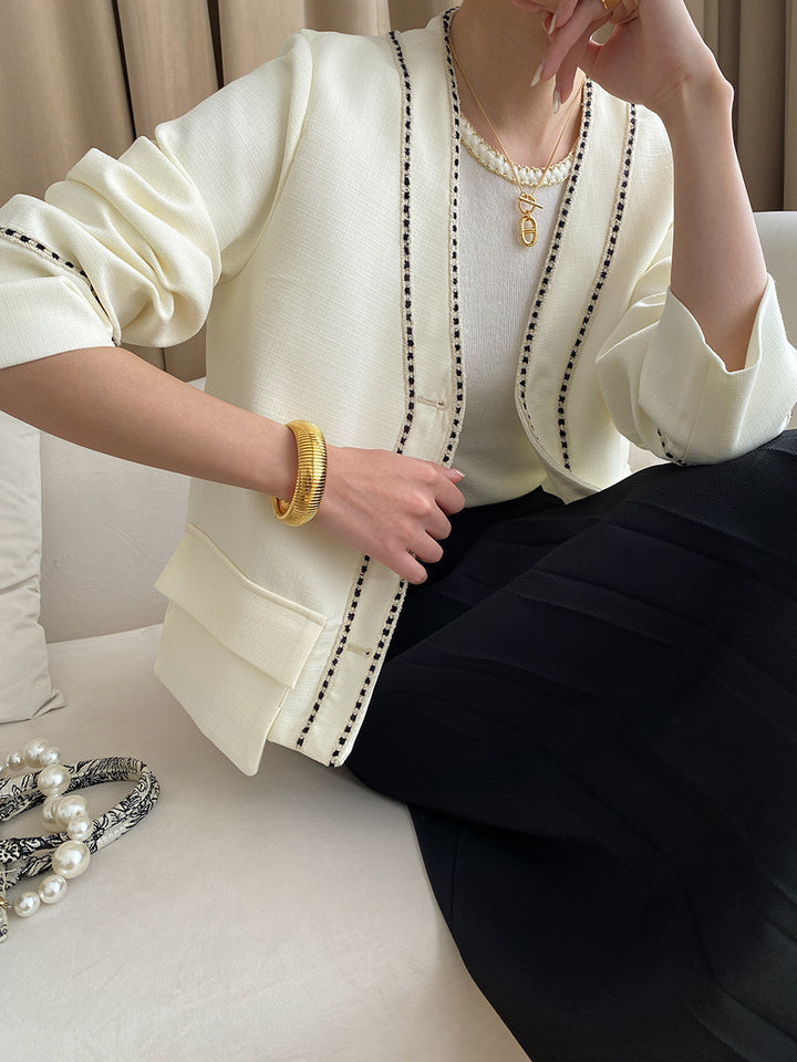 Damen Maßgeschneiderter Blazer mit dekorativem Besatz Drune
