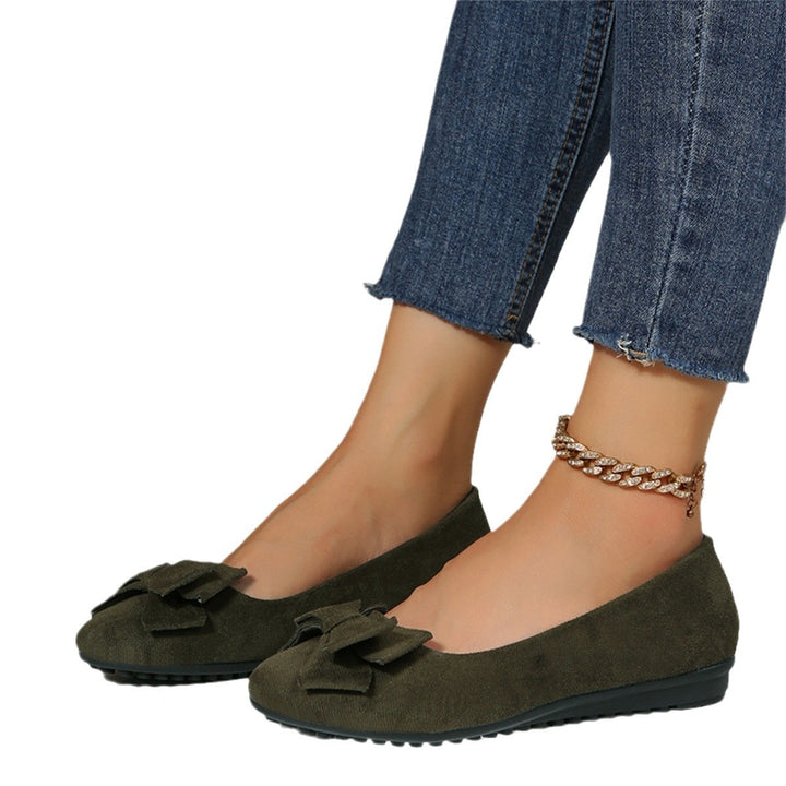 Damen Elegante Bogen-verzierte Ballerinas Drune