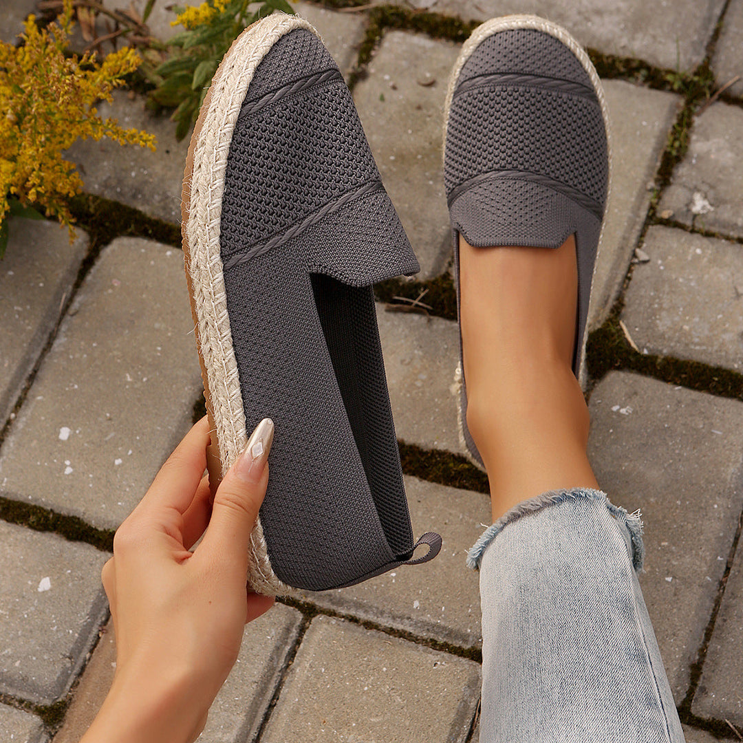 Damen Espadrilles mit atmungsaktivem Netzdesign und flexibler Sohle Drune