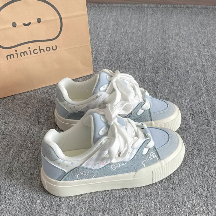 Damen Sportliche Sneakers mit niedlichen tierischen Applikationen und weicher Sohle Drune