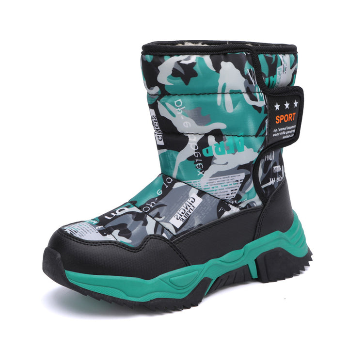 Damen Sportliche Winterstiefel mit rutschfester Sohle und isolierendem Futter Drune
