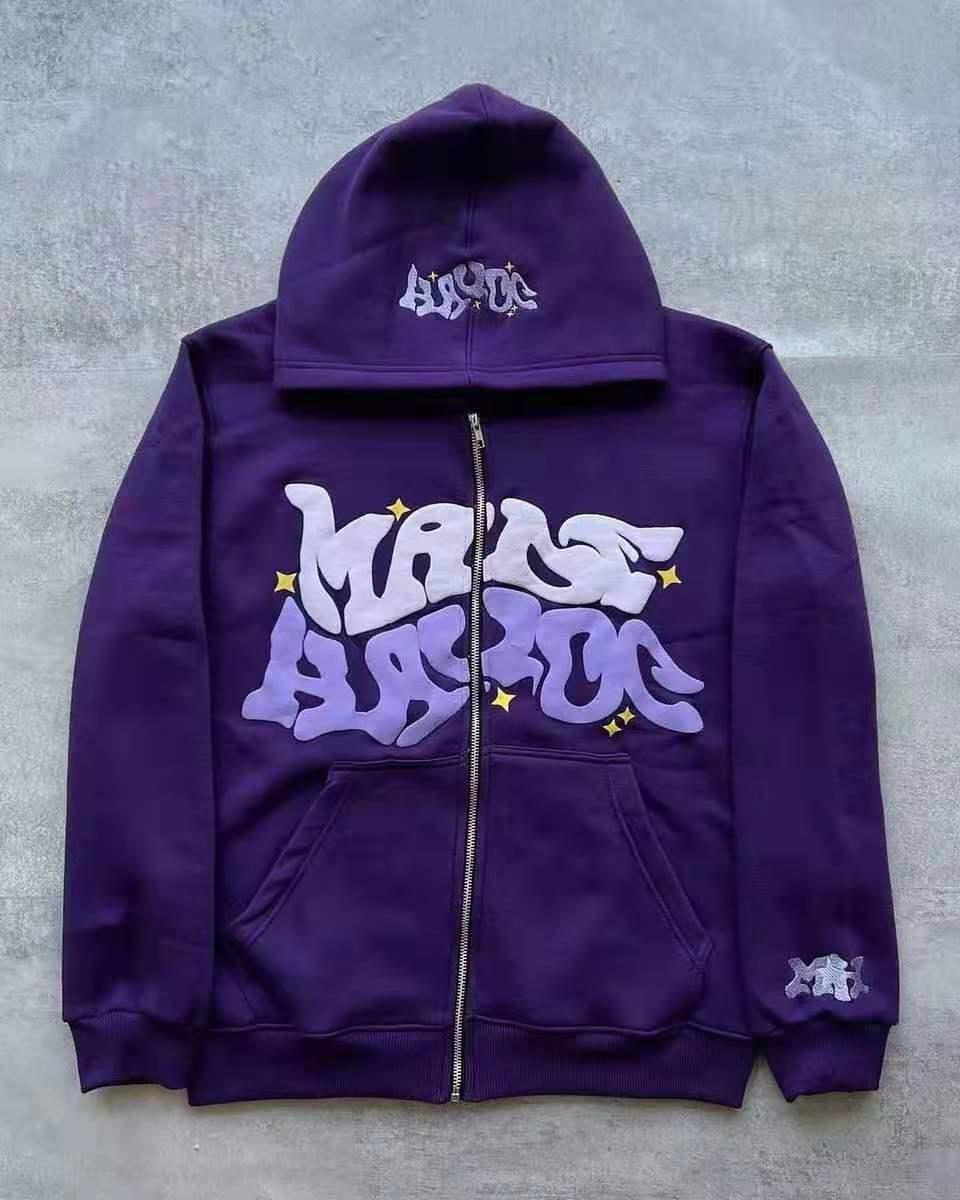 Damen sportliche Kapuzenjacke im urbanen Graffiti-Stil Drune