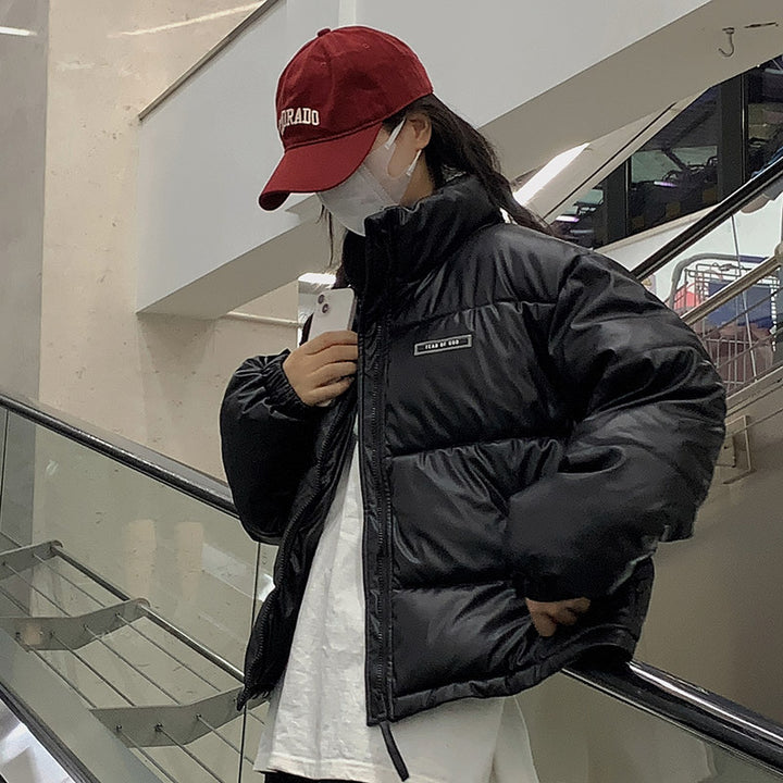 Damen Stylische und ultraleichte Pufferjacke mit hohem Kragen und praktischen Taschen Drune