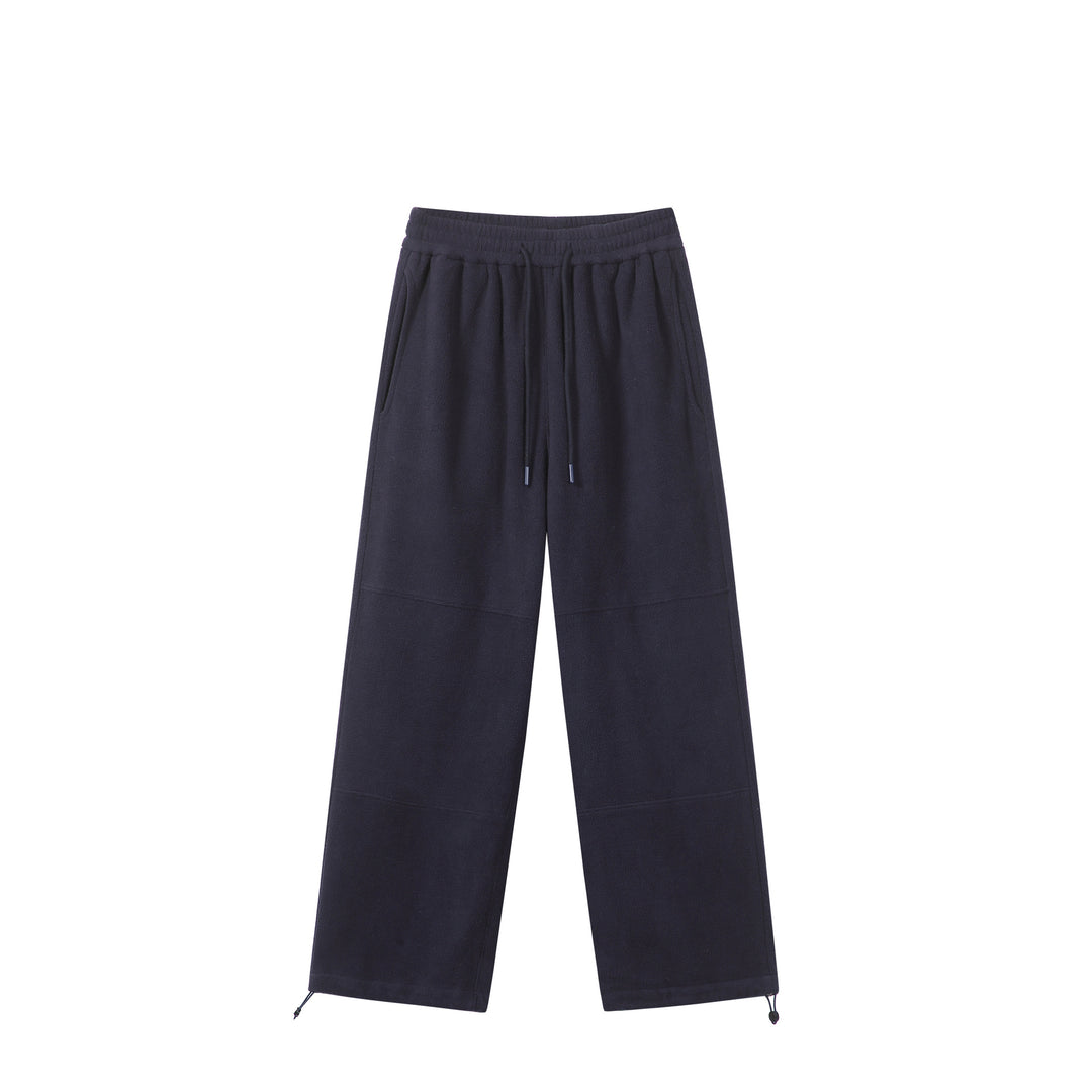 Damen Weite Fleece-Jogginghose mit Tunnelzugbund, Eingrifftaschen und verstellbarem Saum Drune
