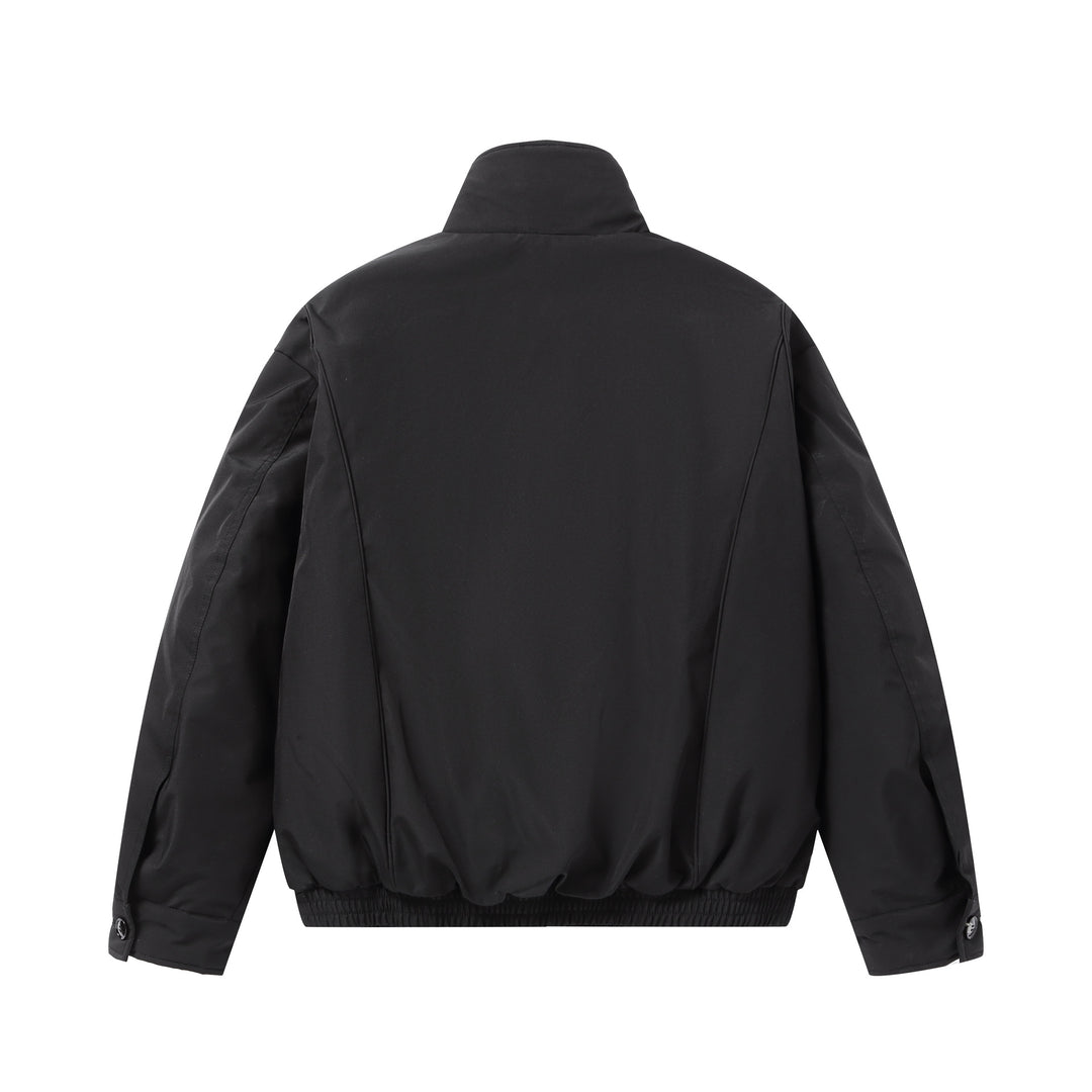 Herren Kurz geschnittene Thermobomberjacke mit hohem Teddykragen Drune