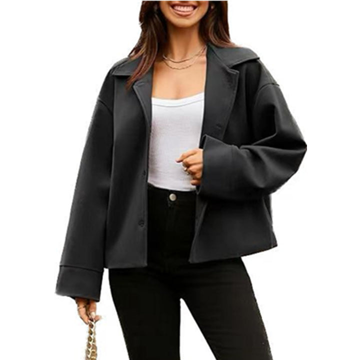 Damen modische Oversized-Jacke aus hochwertigem Material Drune