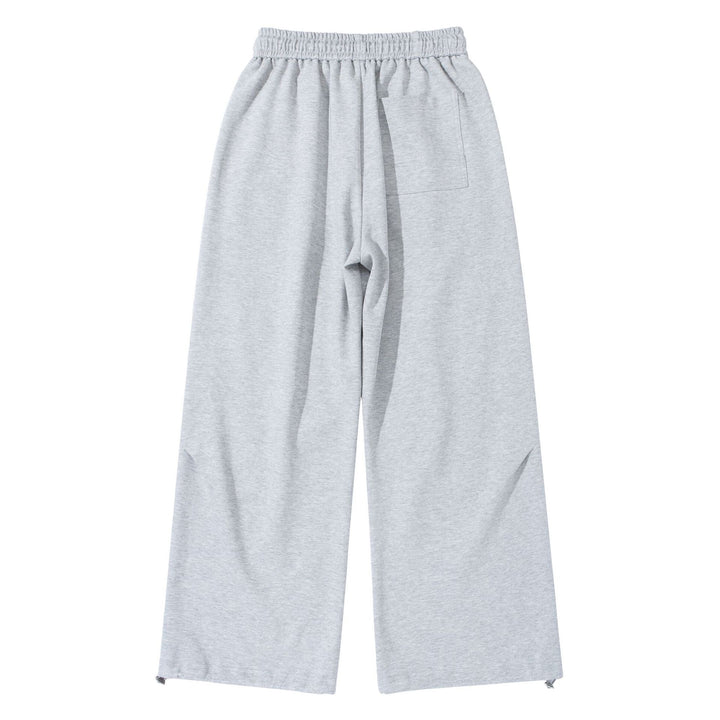 Unisex Weite French‑Terry Sweatpant mit elastischem Tunnelzugbund, Seitentaschen und verstellbarem Saum Drune